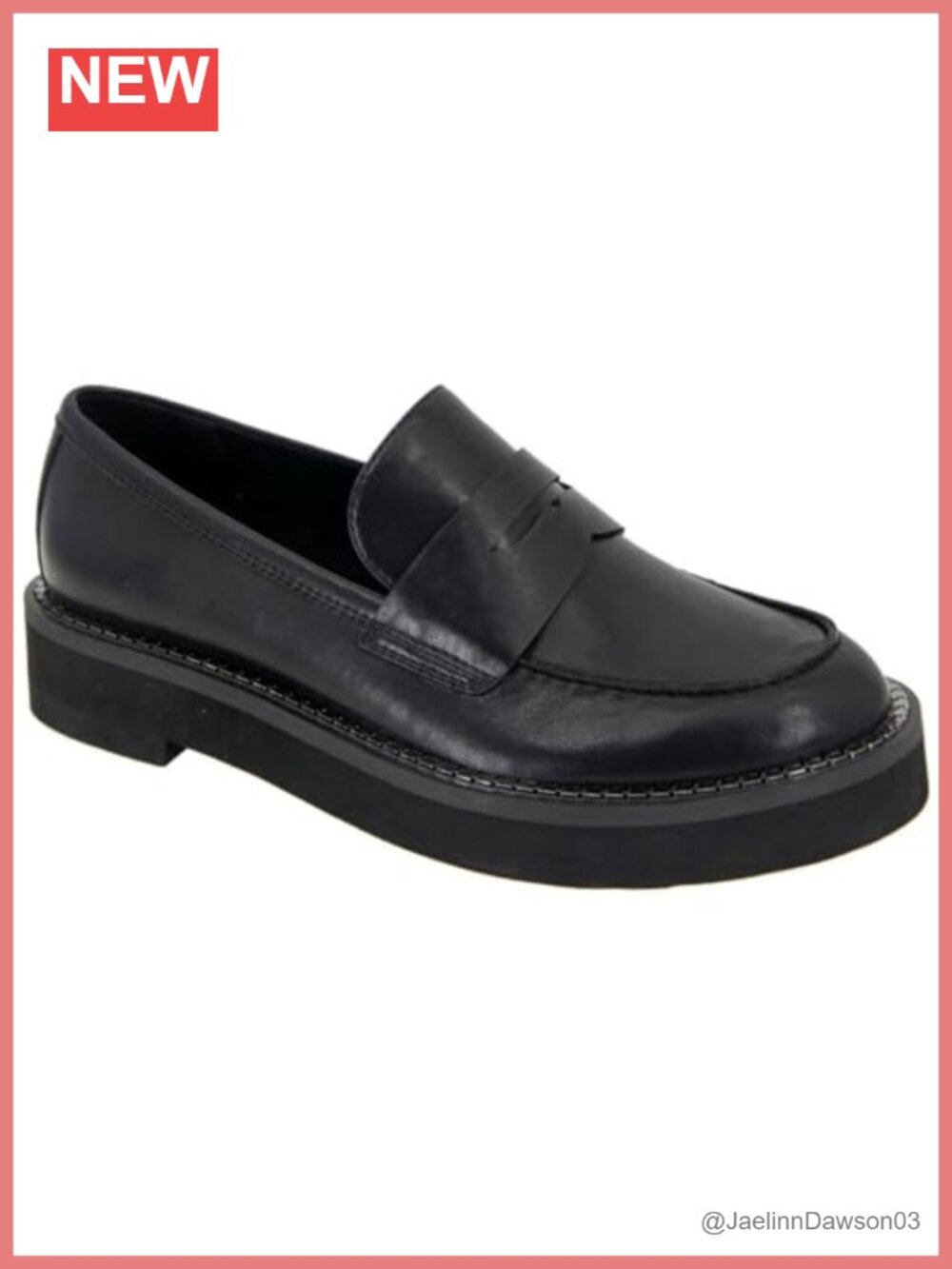 Synthetic Leather Loafers for Women Slip On Comfortable Padded Footbed